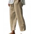 women's pants trousers for summer 2024 are selling trendy retro striped casual holiday travel